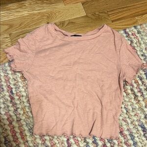 Forever 21 Light Pink Short Sleeve Top